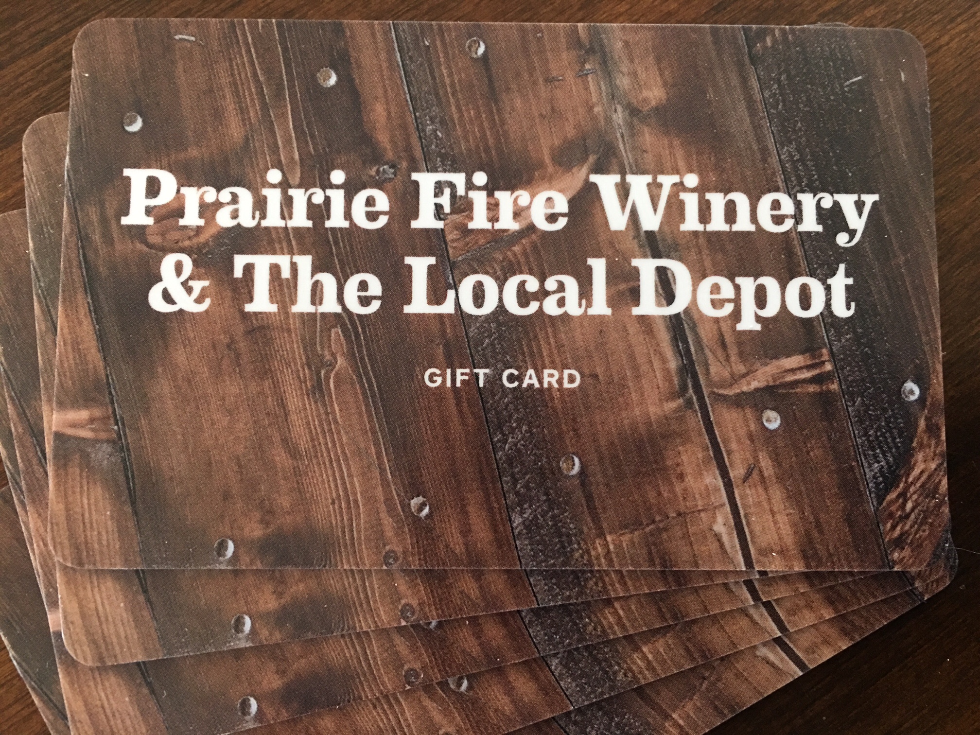 We Now Have Gift Cards! - Prairie Fire Winery